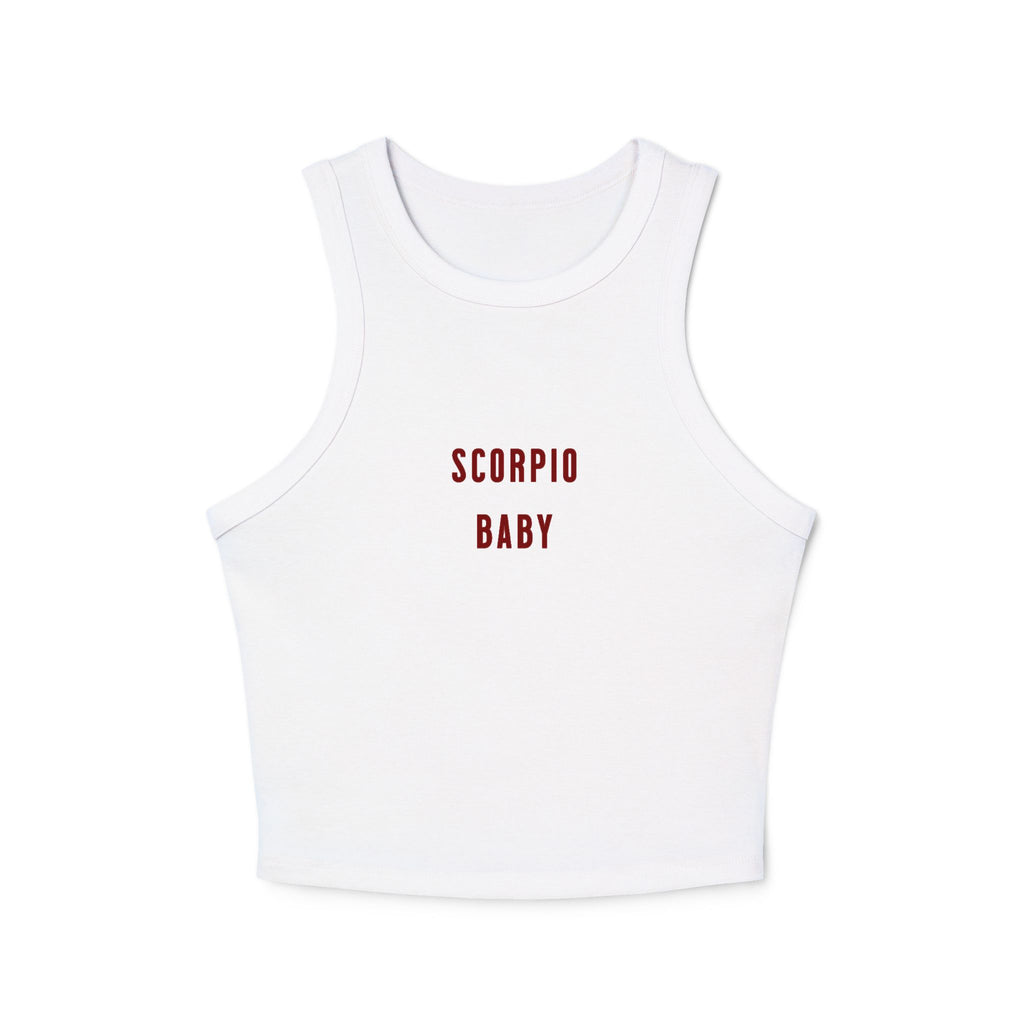 Scorpio Baby Women’s Micro Rib Racer Tank Top