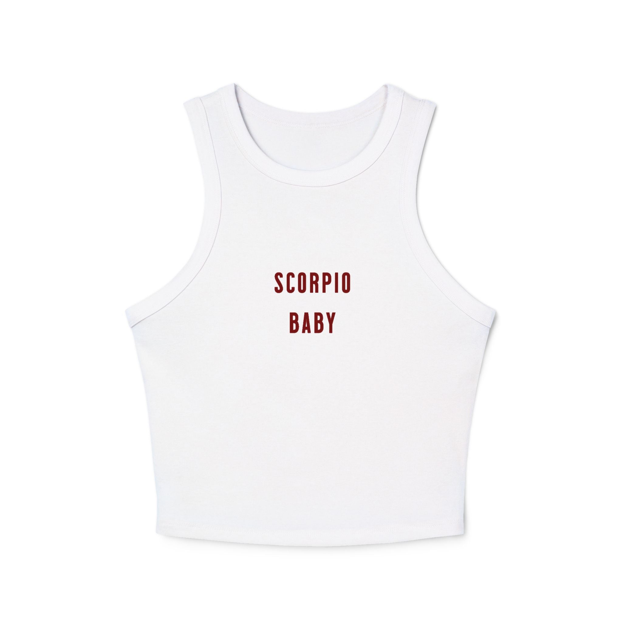 Scorpio Baby Women’s Micro Rib Racer Tank Top