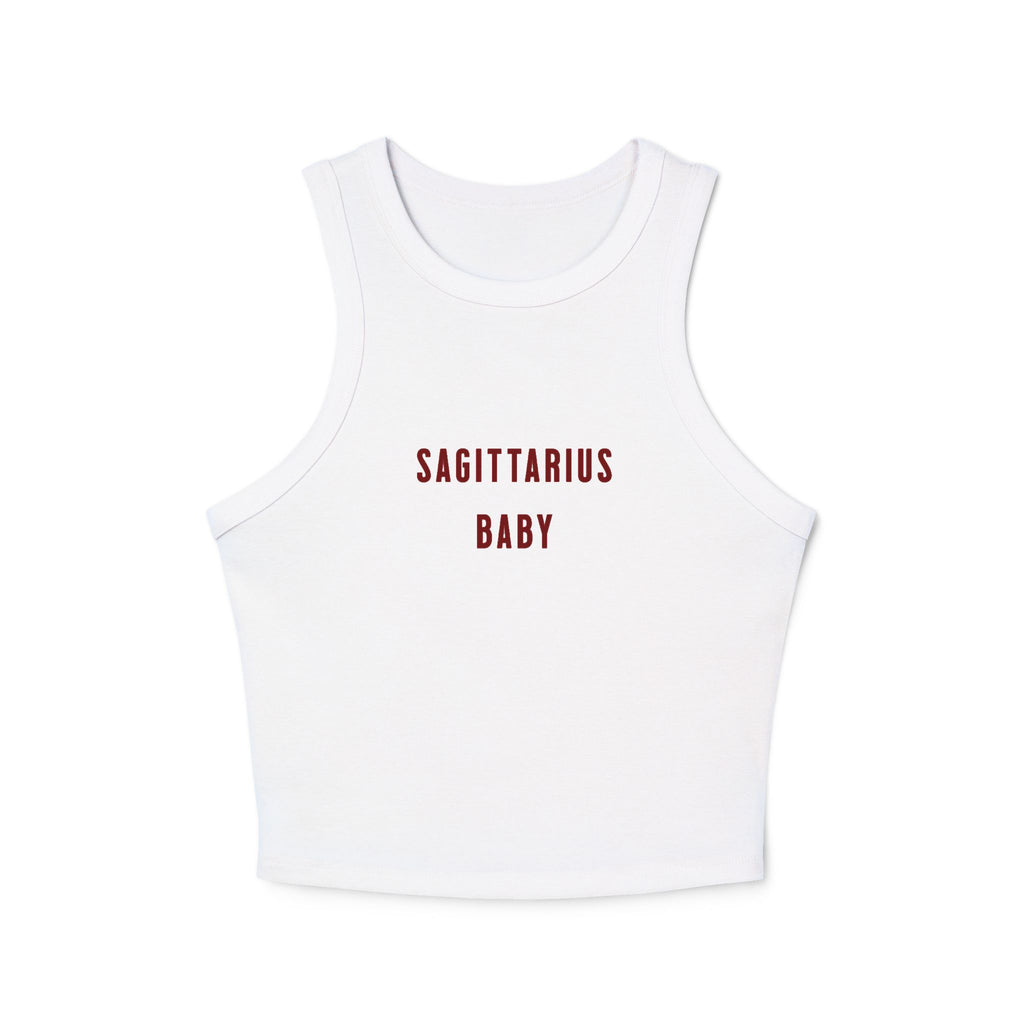 Sagittarius Baby Micro Rib Racer Tank Top
