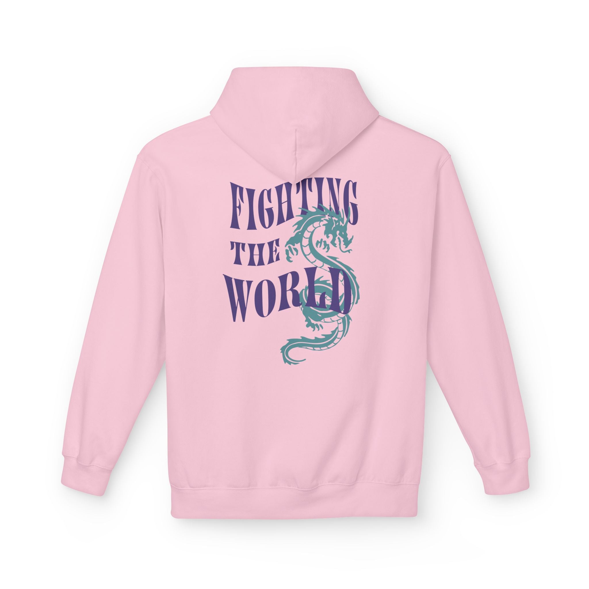 Retro-Inspired Fleece Hoodie - Cozy Unisex Apparel for Everyday Comfort, Gift for Friends, Casual Wear, Fighting the World