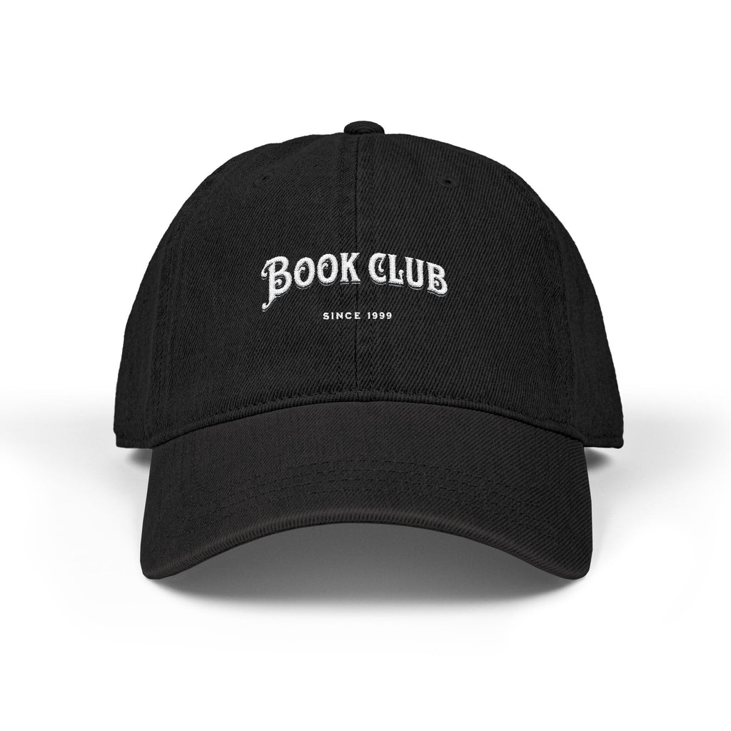 Book Club Denim Hat, Embroidered Cap for Readers, Gift for Book Lovers, Literary Fashion, Casual Accessories